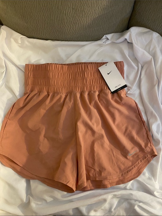 Nike Pants - Nike Women's High-Waist Athletic Shorts - Terracotta